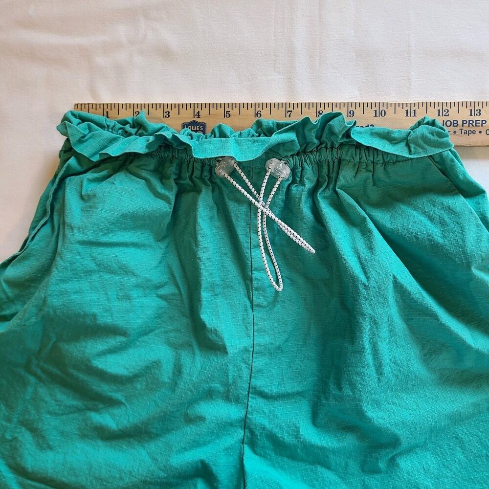 Bcbgeneration Paper Bag Shorts Drawstring Teal Wo… - image 7